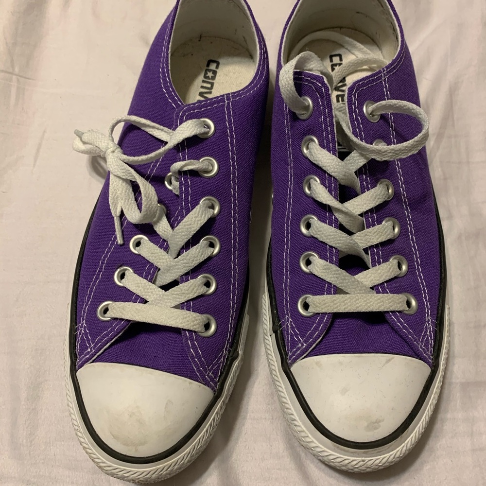Purple Converse.
